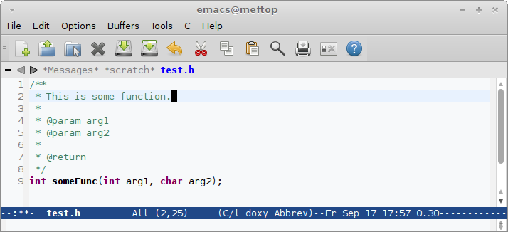 Emacs + Doxygen = Doxymacs